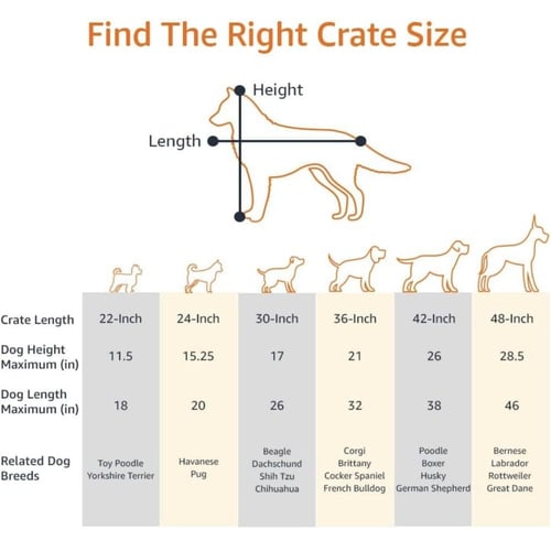 قفص للكلاب والقطط (91.4×58.4×63.5) سم