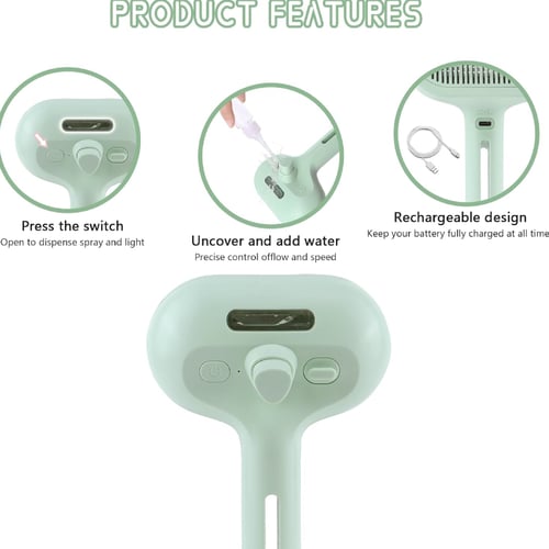 مشط بخار لتصفيف الشعر وازالة المتساقط منه (قابل لل...