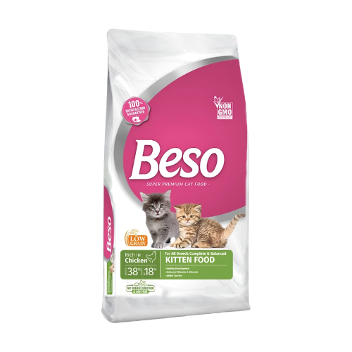 بيسو طعام جاف للقطط الصغيرة بالدجاج 15 كيلو