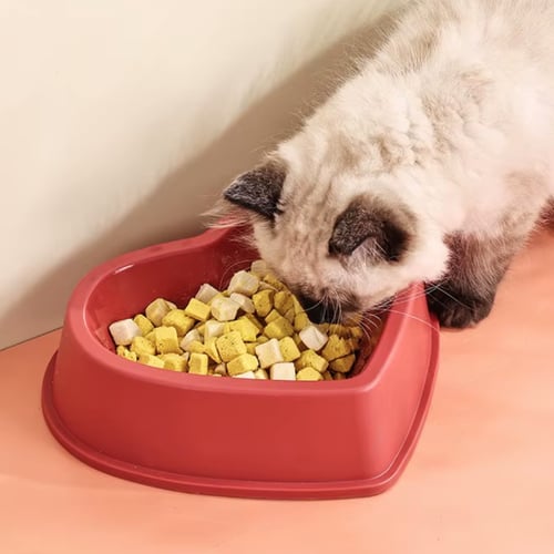 صحن بلاستيك على شكل قلب الوان مختلفة