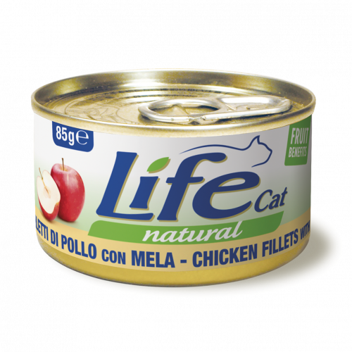 لايف كات طعام رطب فيليه دجاج مع التفاح 85 جرام
