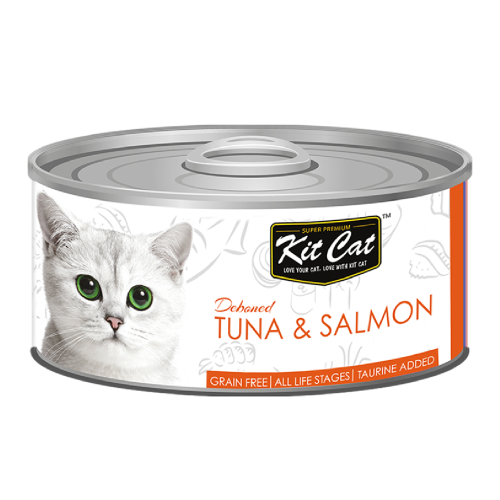 كت كات طعام رطب للقطط بالتونا والسالمون 80 جرام