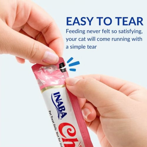 تشورو مكافات الدجاج للقطط الصغيرة (4 × 14 جرام)