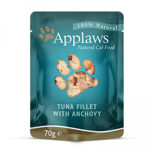 أبلاوز طعام رطب بالتونة و سمكة الانشوفة 70جرام