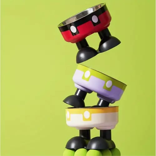 صحن طعام من ستاليس للقطط والجراء