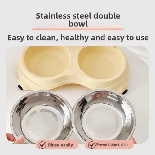 صحن طعام ستاليس مزدوج