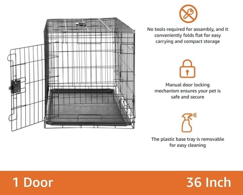 قفص للكلاب والقطط (91.4×58.4×63.5) سم
