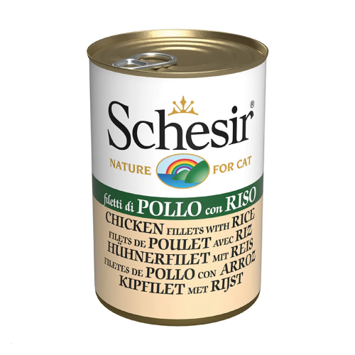 شيزرمعلبات طعام رطب للقطط فيليه الدجاج مع الارز في...