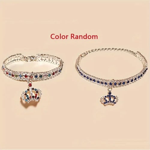 طوق مع قلادة للقطط والجراء قابل للتعديل