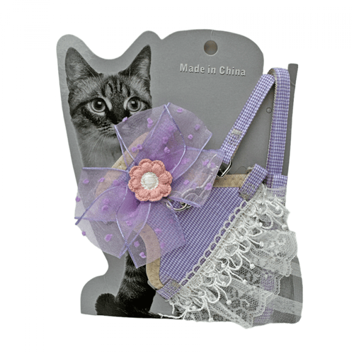 صدرية ملابس مع مشد للقطط متوفر بعدة الوان @