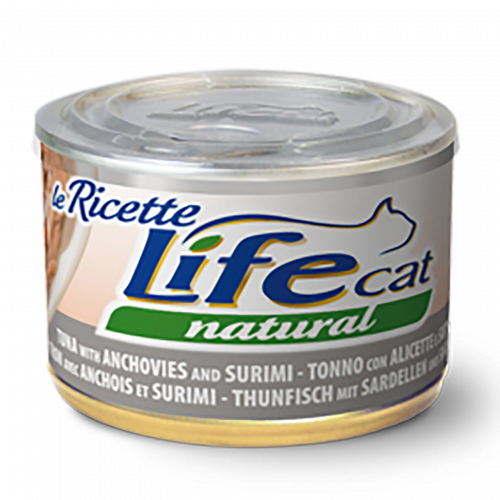 لايف كات طعام رطب تونا مع الانشوجة والسوريمي 150 ج...