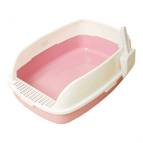 ليتر بوكس حجم كبيربحواف عالية مع مجرفة (عدة الوان)