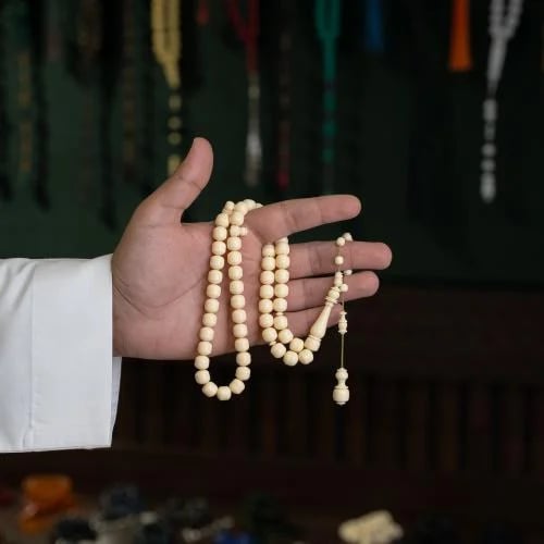 سبحة ضومنة قصه تفاحي تمليكة خراطة يدوية ( خالد مسع...