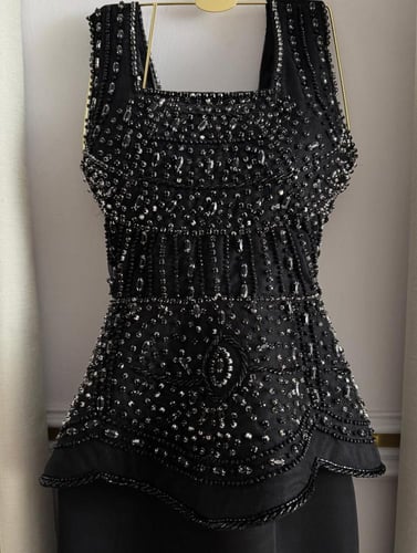 فستان سهرة كورسية اسود