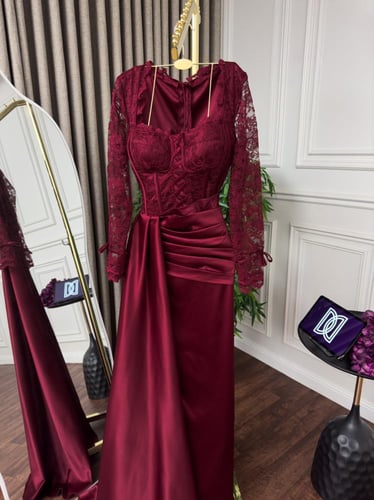 فستان سهره تفته بدانتيل