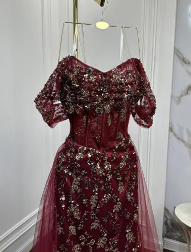 فستان سهره شك يدوي