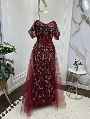 فستان سهره شك يدوي