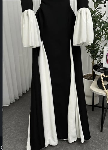 Black and white dress