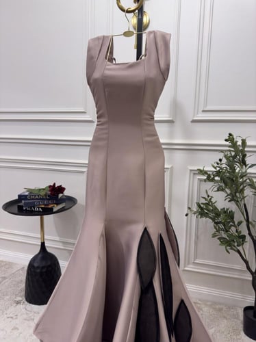 فستان سهرة تفته ميكادو