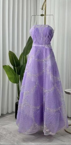 فستان سهره توب بتطريز كامل