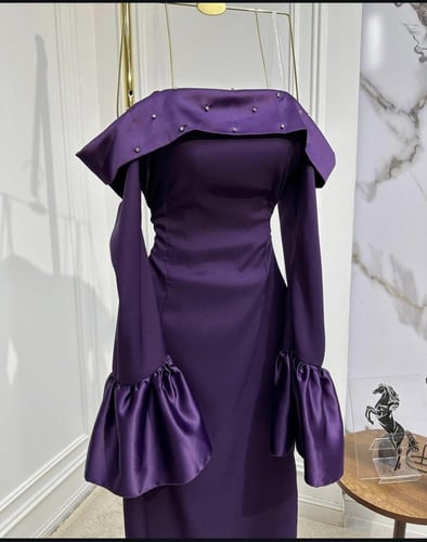 فستان سهره ناعم تفته سترتش