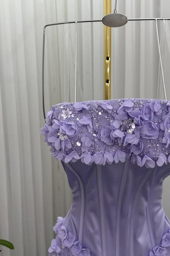 فستان سهره توب مورد بشال خارجي