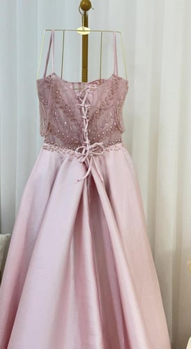 فستان ميكادو دبل كلوش تطريز يدوي