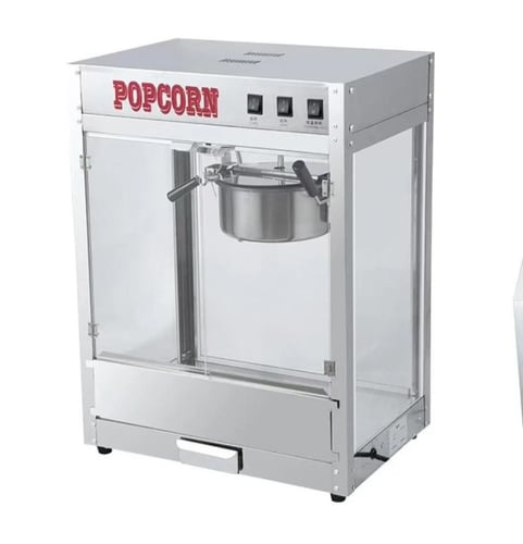 Desktop surface popcorn machine made of stainless...