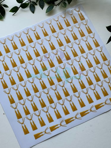 استكر DTF اسطح دناديش برتقالي