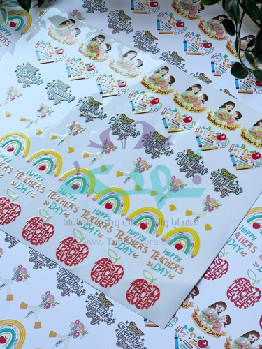 استكر DTF اسطح وردة لمعلمتي