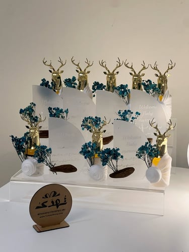 تنسيق استاند توزيعات عطر الغزال و عود موروكي