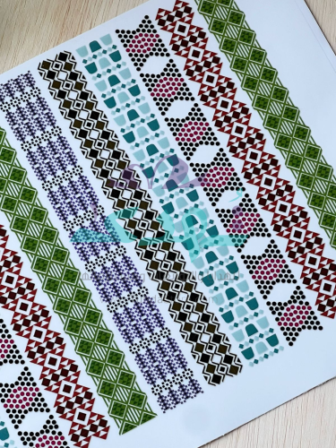 استكر DTF اسطح الزخارف