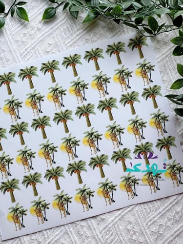 استكر DTF اسطح نخل و جمل