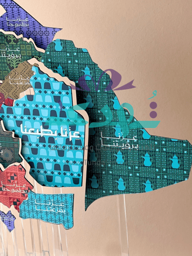 مجسم المملكة عزنا بطبعنا