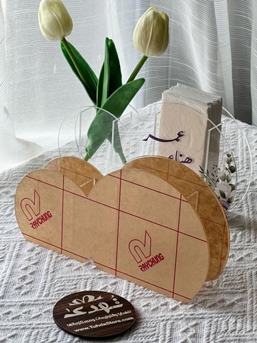 4 استاند مناديل بباقة