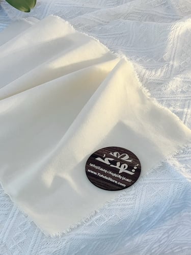 شريط قطن سادة بيج 25 سم