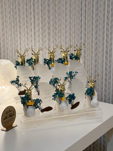 تنسيق استاند توزيعات عطر الغزال و عود موروكي