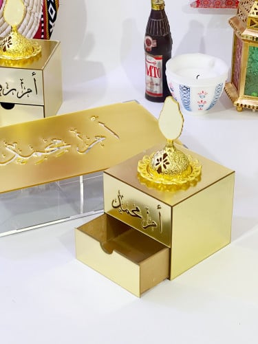 طقم مبخرة ذهبي