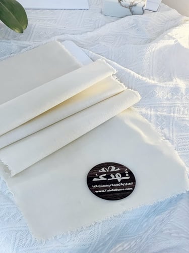 شريط قطن سادة بيج 25 سم