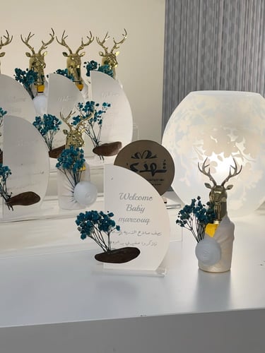 تنسيق استاند توزيعات عطر الغزال و عود موروكي