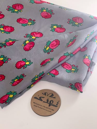 قماش شالكي رمادي