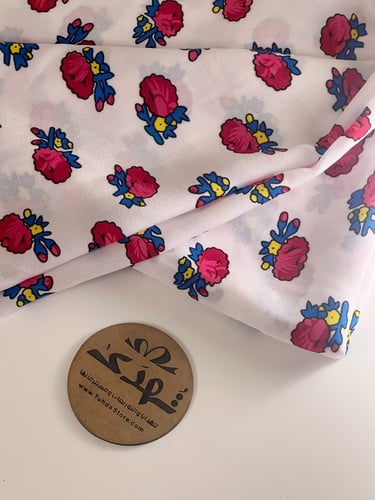 قماش شالكي ابيض