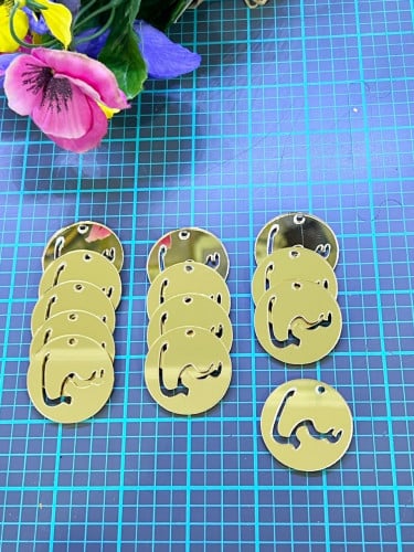 تفريغ اسم لوقو دائري اكريلك