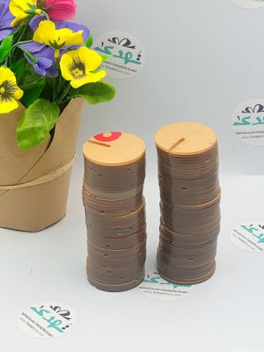 100 تعليقة كوب دائري سادة 4.5 سم