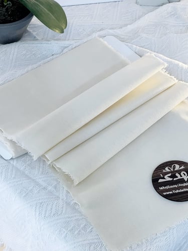 شريط قطن سادة بيج 25 سم