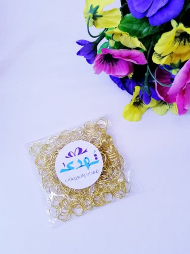 50جرام حلقات سلسال ذهبي (القطر 12 مل)