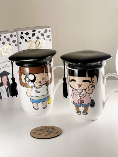 كوب تخرج زجاجي