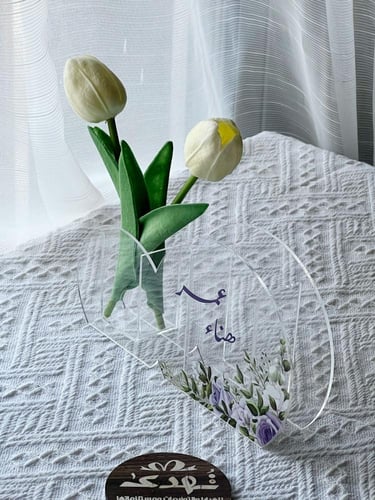 4 استاند مناديل بباقة