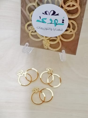 درزن خواتم اكريلك ذهبي مرايا