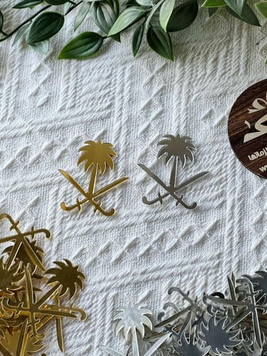 درزن سيفين و نخلة لصق ذاتي